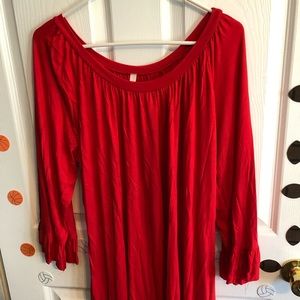 Women’s red tunic